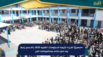 «حصريًا الآن» نتيجة الدبلومات الفنية 2025 بالاسم رابط nategafany.emis.gov.eg الآن